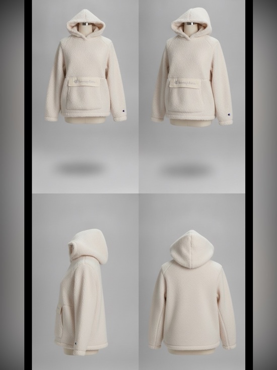 Champion Tops - Champion Cream Fleece Hoodie